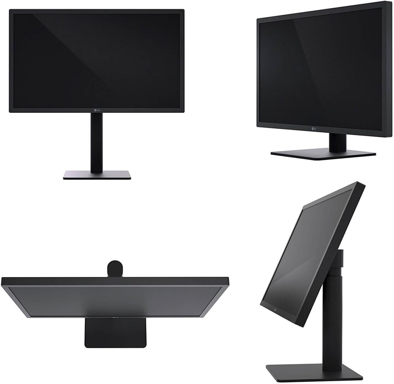 27' LG Ultra HD 5K Ultra Slim USB-C Monitor Widescreen LED IPS LCD w/Webcam - Black - 27MD5KA-B (Renewed)
