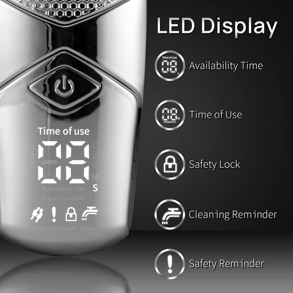 Electric Razor for Men, 6 in 1 Grooming Kits Electric Shaver Facial Body Electric Razor for Men Wet Dry Hair Beard Bald Head Shaving Machine Rechargeable