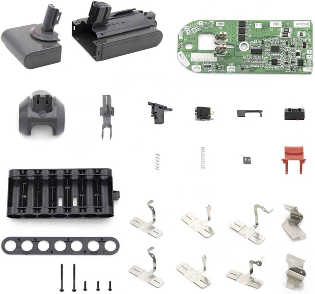 Vacuum Cleaner Accessories Battery PCB Board Protection Board Plastic Shell Sheet Battery Material，Compatible For Dyson， V11 Material(1set)