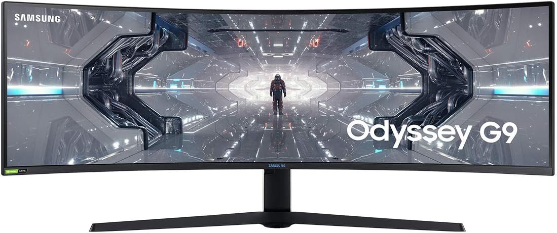 SAMSUNG Odyssey 49-in 5K QHD 1440p Gaming G9 Computer Monitor LC49G97TSSNXDC