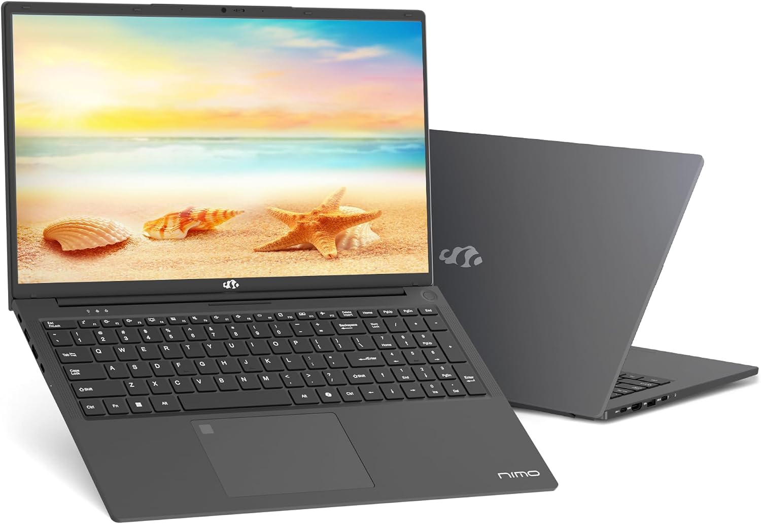 NIMO AI-Powered Laptop | 17' FHD Computer | 16GB RAM | 1TB SSD | Intel 6-Core i3 CPU | Webcam | 65W Type-C | Wi-Fi | Bluetooth | Backlit Keyboard | Fingerprint | Windows 11 | Copilot Ready | Black