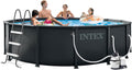 INTEX 26309MZ 14ft x 42in Ultra XTR Frame Deluxe Above Ground Swimming Pool Set with 925 GPH Sand Filter Pump, Removable Ladder, Ground Cloth, Pool Cover, SuperTough, Puncture and Rust Resistant