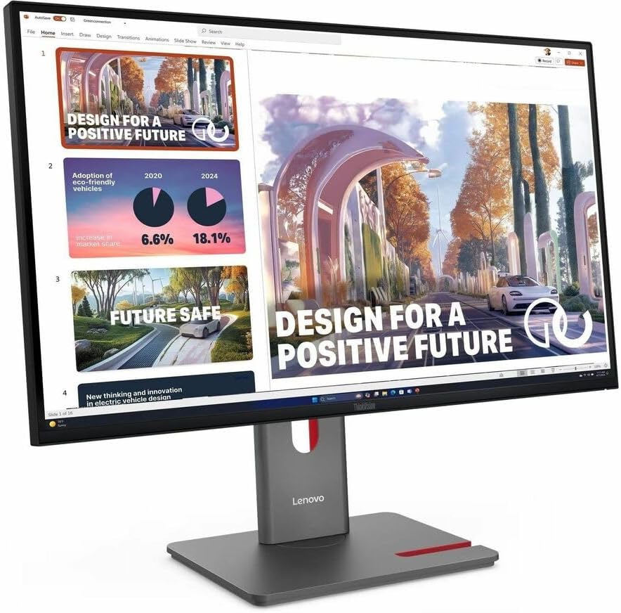 Lenovo ThinkVision P27QD-40 27' Class WQHD LED Monitor - 16:9 - Raven Black