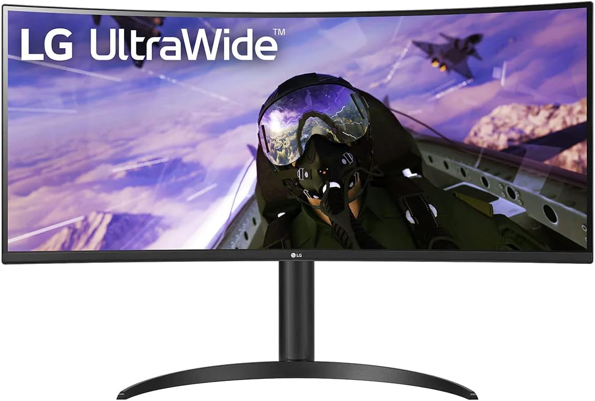 LG 34BP65C-B 34' 21:9 QHD UltraWide™ Curved Monitor with 1ms MBR, HDR10, 160Hz Refresh Rate & AMD FreeSync™ Premium