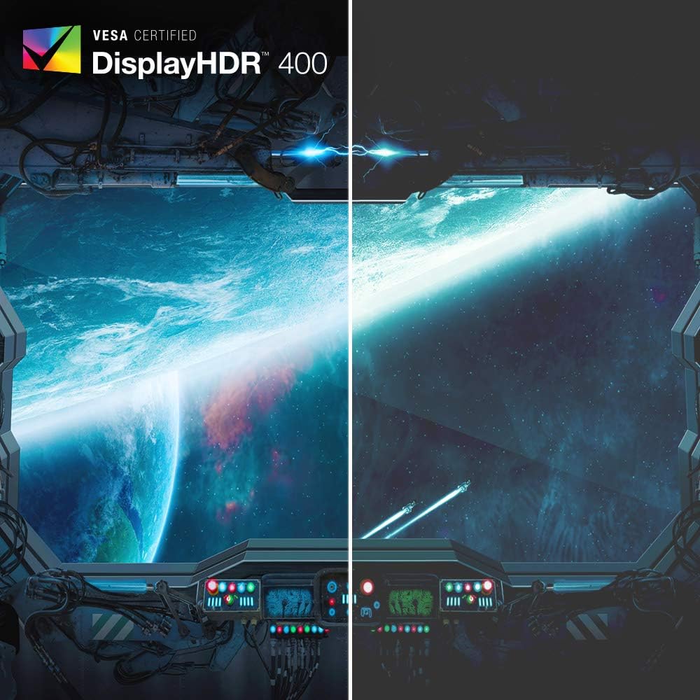 acer Nitro 34' QHD 3440 x 1440 1500R Curved PC Gaming Monitor AMD FreeSync Premium 165Hz Refresh 1ms (VRB) ZeroFrame Design 2 x Display Port 1.4 & 2 x HDMI 2.0 Ports XZ342CU Sbmiipphx,Black