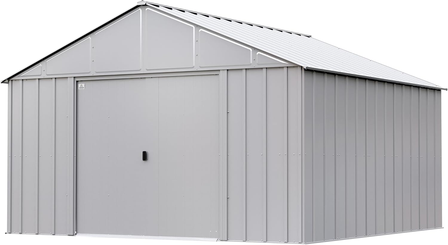 Arrow Classic Metal Shed, 12 x 12, Flute Grey