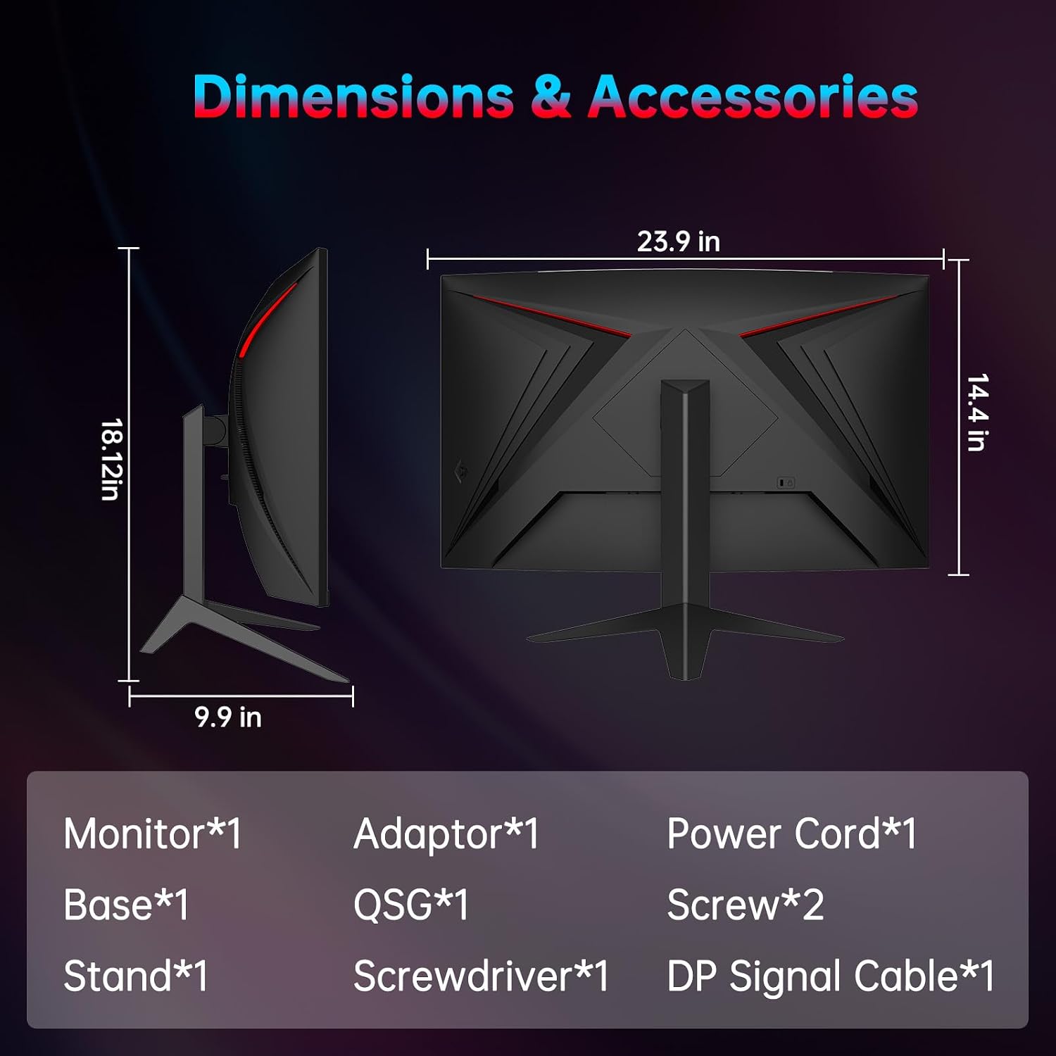 KTC 27 Inch 240Hz Curved Gaming Monitor, 2K QHD 2560x1440P Computer Monitor with 1000R, 2500:1 Contrast, Adaptive Sync, DP 1.4, HDMI 2.0, VESA, Tiltable, H27S25E