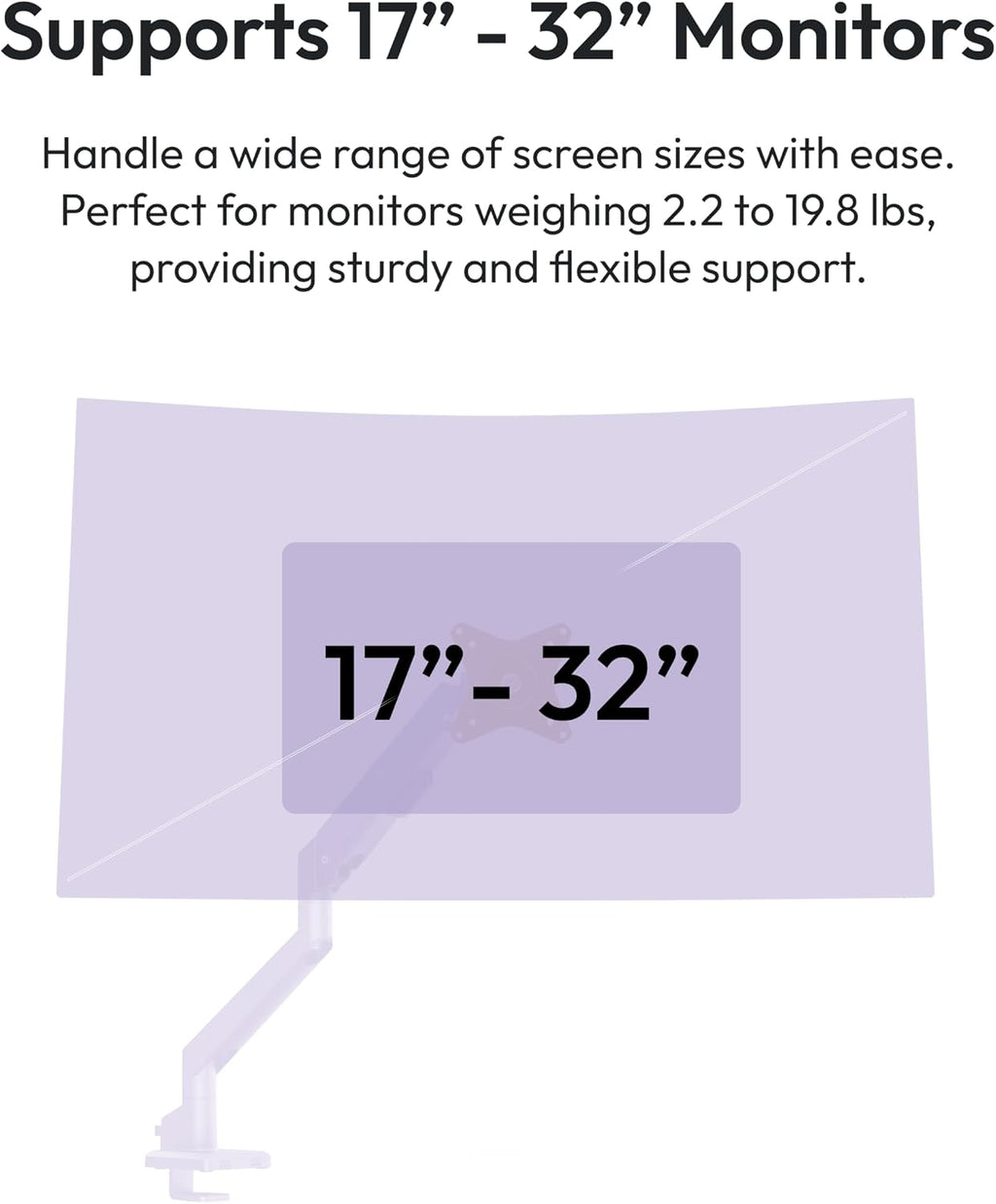 Pixio PX279 Wave Purple 27 inch 240Hz Refresh Rate FHD 1080p Resolution Fast IPS Panel 1ms GTG Resonse Time Gaming Monitor and PS1S Wave Purple Single Monitor Arm