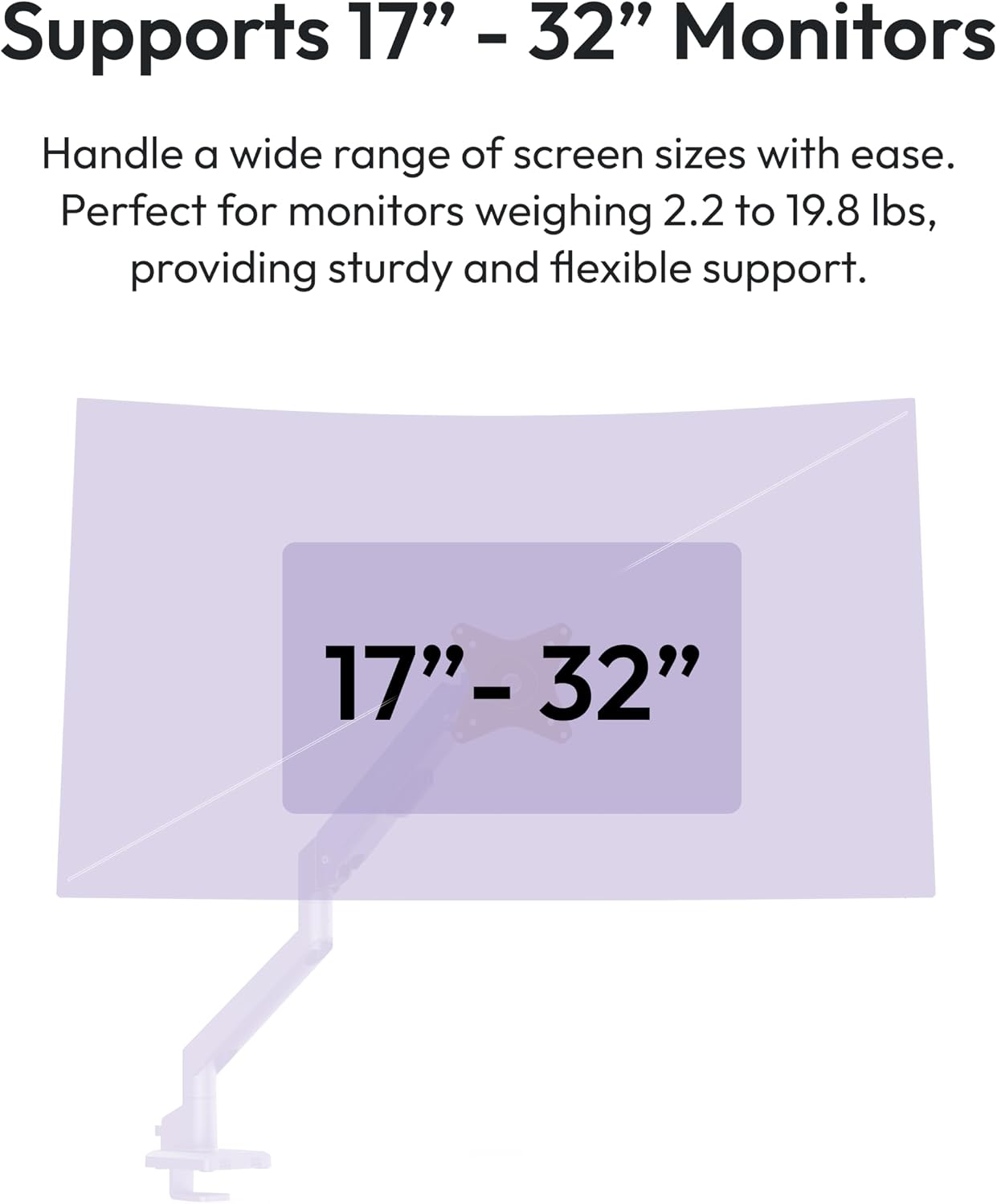 Pixio PX278 Wave Purple 27 inch 180Hz Refresh Rate FHD 1440p Resolution Fast IPS Panel 1ms GTG Response Time Gaming Monitor and PS1S Wave Purple Single Monitor Arm