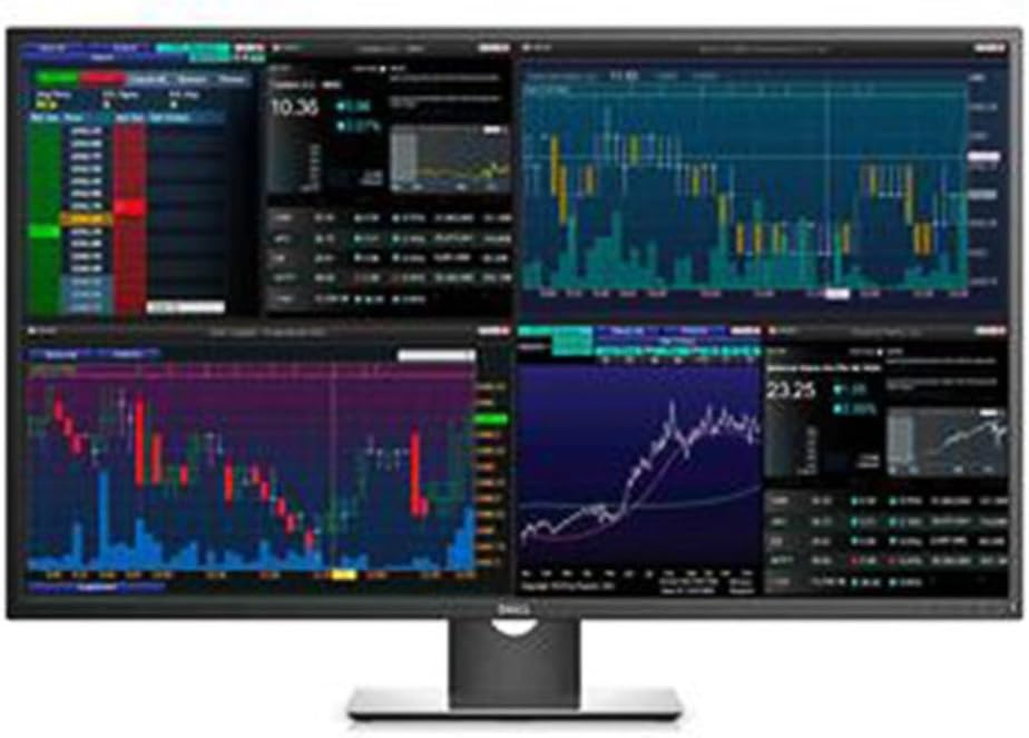 Dell 43' P4317Q Ultra HD 4k Multi Client Monitor, Black/Silver