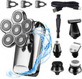 Electric Razor for Men, 6 In 1 Grooming Kit Rechargeable Electric Shaver For Men Body Beard Hair Trimmer Electric Razor Bald Head Shaving Machine