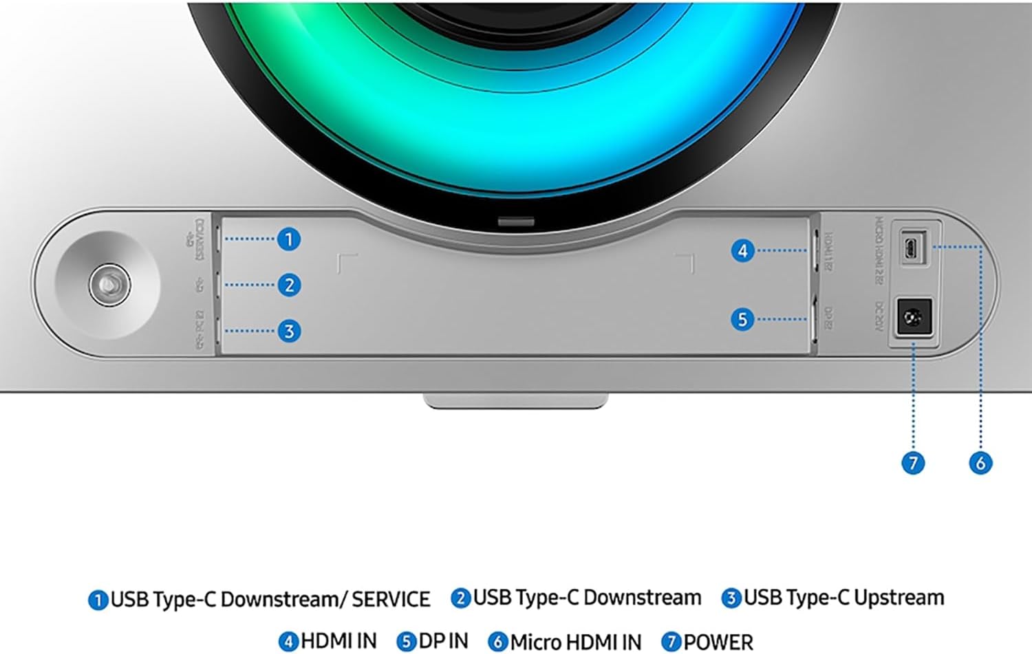 SAMSUNG 49' Odyssey DQHD (5,120x1440) 240Hz OLED G9 Curved Gaming Monitor