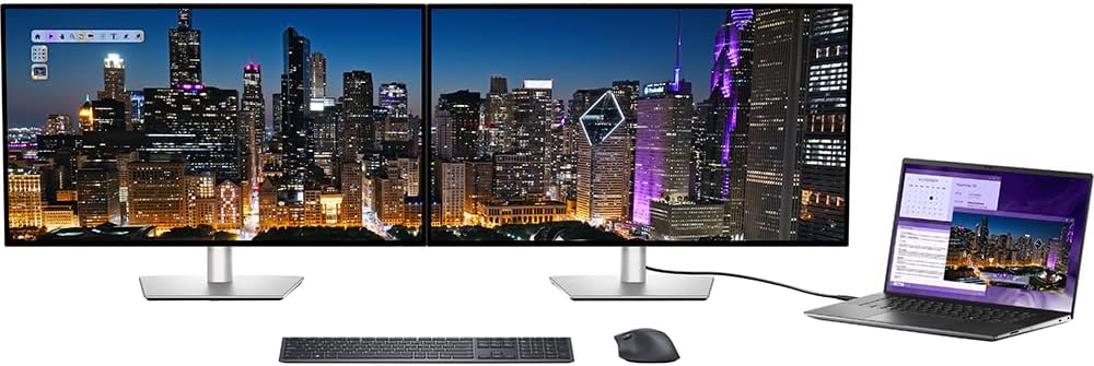 Dell DELL-U3225QE UltraSharp 32 inch 4K UHD 120Hz 16:9 IPS Black Monitor Bundle with 2 YR CPS Enhanced Protection Pack