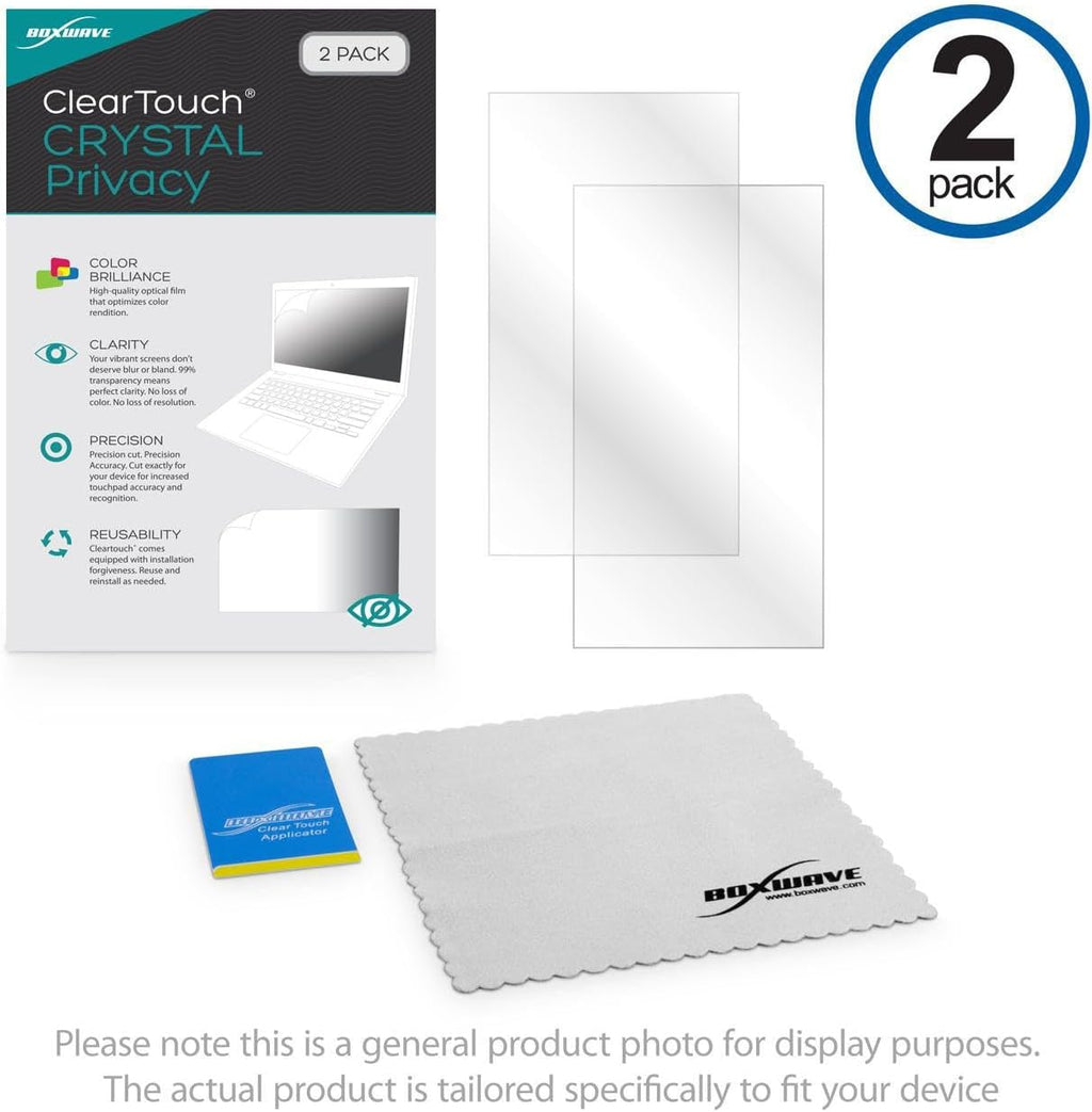 BoxWave Screen Protector Compatible With Sony INZONE M10S OLED QHD 480Hz Gaming Monitor (27 in) - ClearTouch Crystal Privacy (2-Pack), Privacy Screen Protector Flexible Film Clear