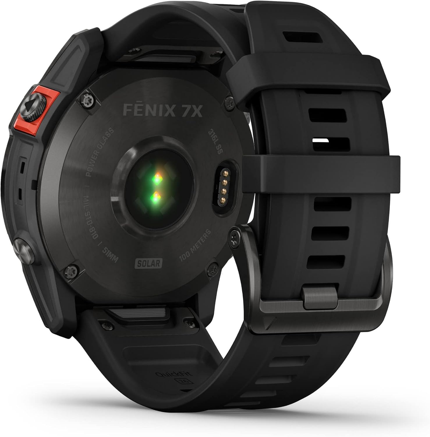 Garmin Fenix 7X Solar, Larger Sized Adventure smartwatch, with Solar Charging Capabilities, Rugged Outdoor Watch with GPS, Touchscreen, Health and Wellness Features, Slate Gray with Black Band