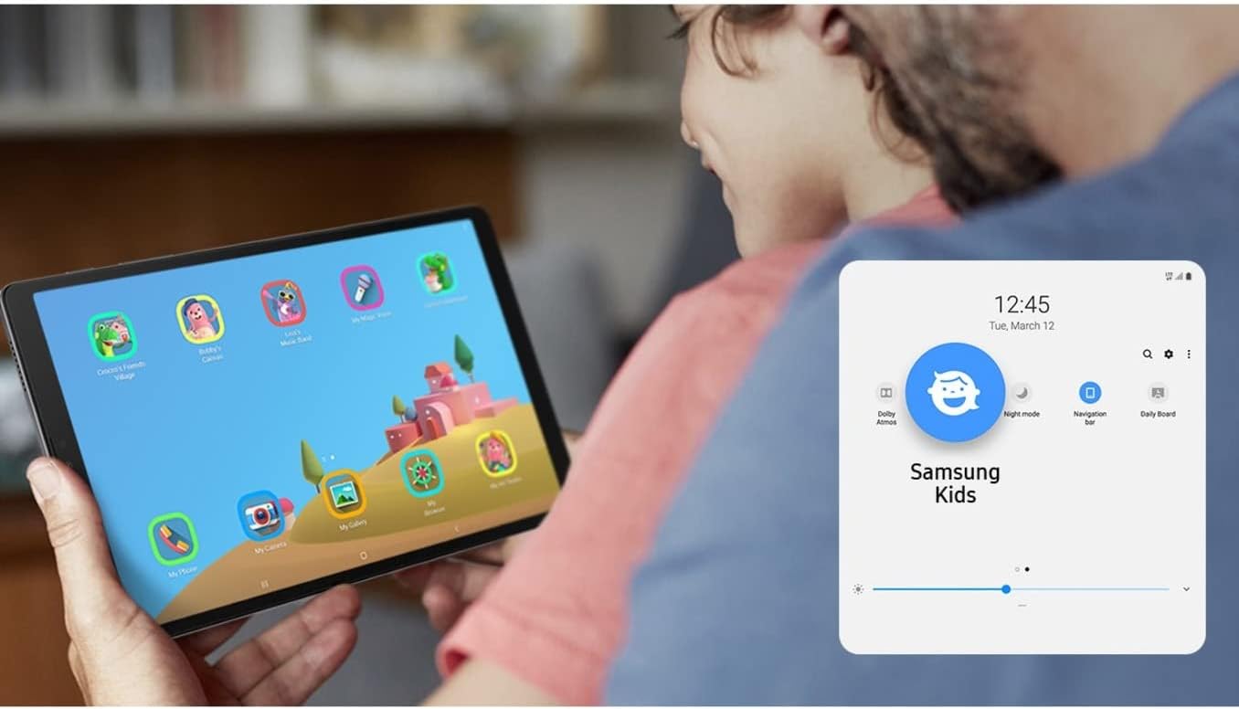 Samsung Galaxy Tab A7 Lite 8.7' (32GB, 3GB, 4G AT&T/Wi-Fi) Android Tablet, 5100mAh Battery - SM-T227U (Gray) (Renewed)
