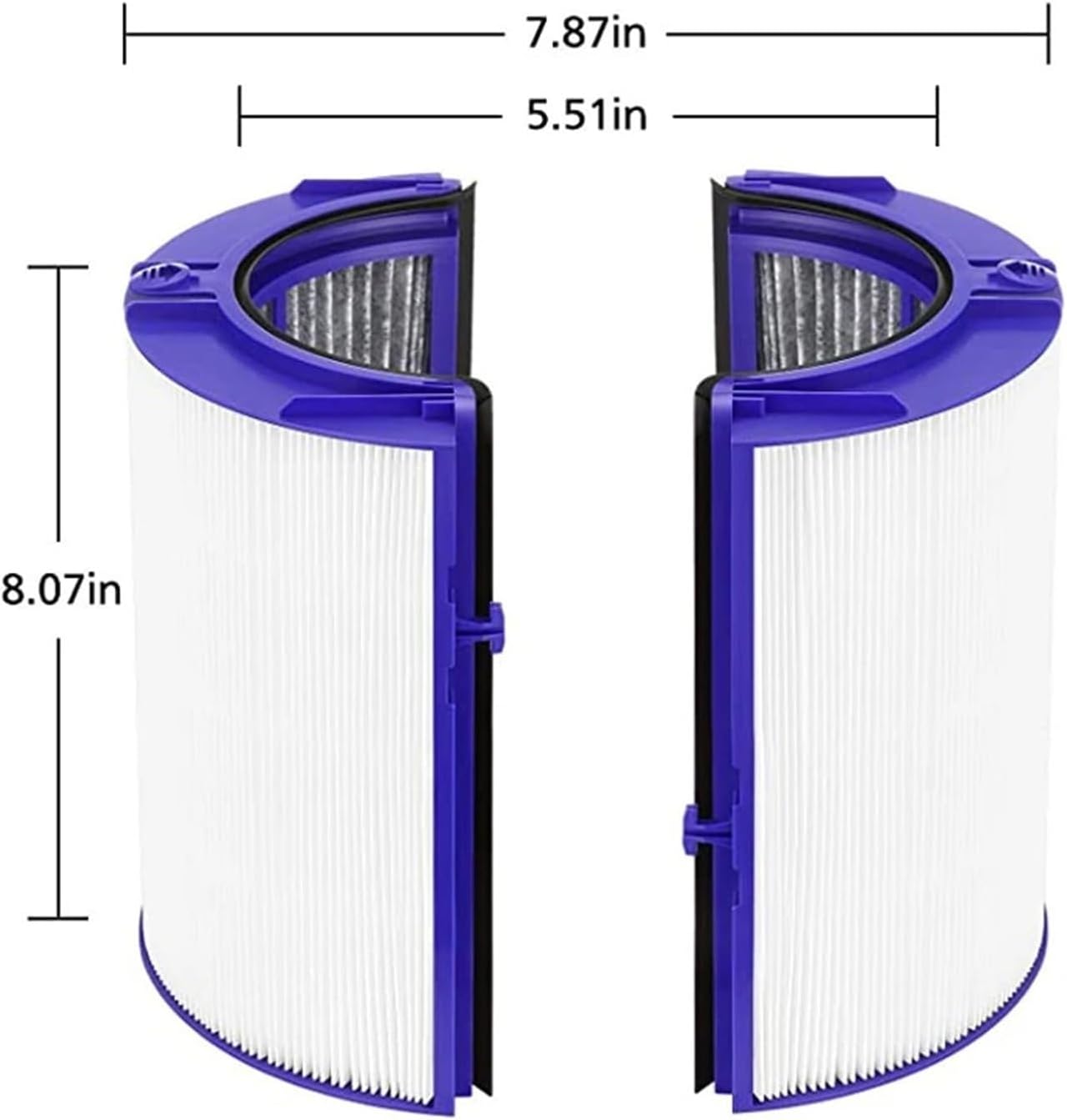 Compatible For Dyson TP06 HP06 PH01 PH02 Air Purifier Filter 970341-01 Purifying Fans Filter Replacement Accessories(2 pcs)