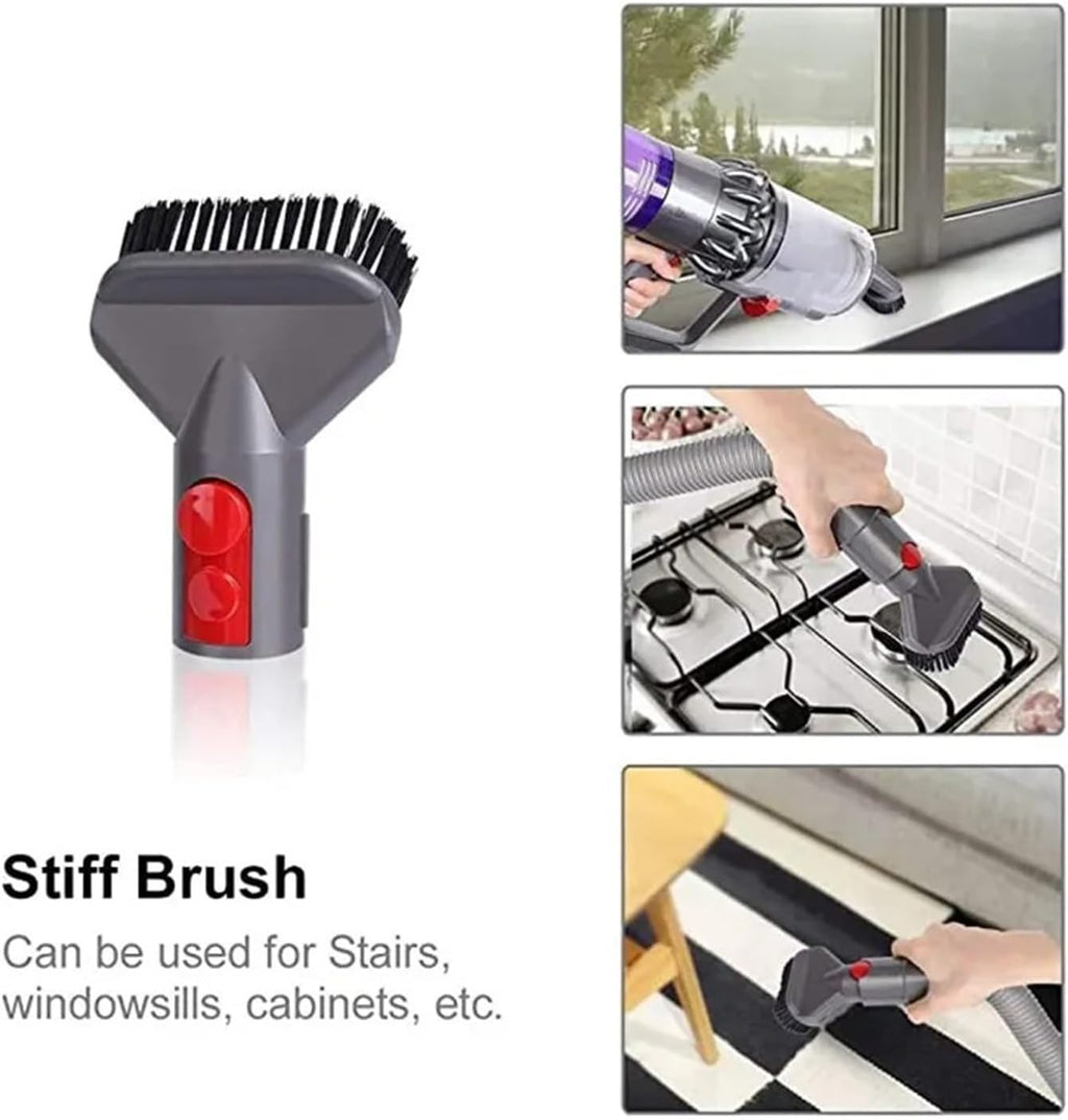 TEidea Accessory Tool Kit，Compatible for Dyson V11 V10 V7 V8 Cordless Absolute Animal Vacuum Cleaner,Hose Stiff Brush Vacuum Attachments