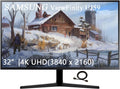 Samsung 32' ViewFinity UJ59 Series LED Monitor, 4K UHD (3840x2160), 60Hz, 4ms, FreeSync, HDMI, Display Port, Eye Saver,Flicker Free Mode, Dark Gray, with GSF HDMI Cable