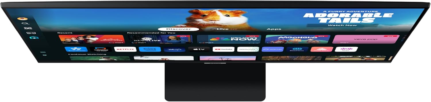 SAMSUNG 32-Inch M5 (M50D) Series FHD Smart Monitor with Streaming TV, Speakers, HDR10, Gaming Hub, Multiple Ports, Workout Tracker, Vision Accessibility Tools, LS32DM500ENXGO, 2024 (Renewed)