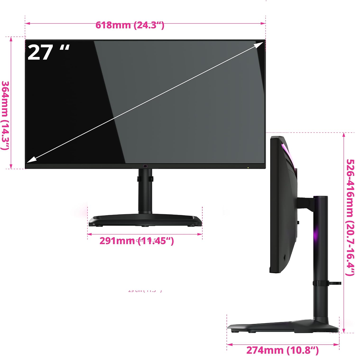 Cooler Master Tempest GP27U 27' 4K IPS 160Hz WUHD 3840 x 2160 PC Monitor, Quantum Dot, MiniLED, HDR1000, 1ms (MPRT)|2ms (GTG), FreeSync|G-Sync, DP1.4 * 1 + HDMI2.0 * 2 + TypeC*1