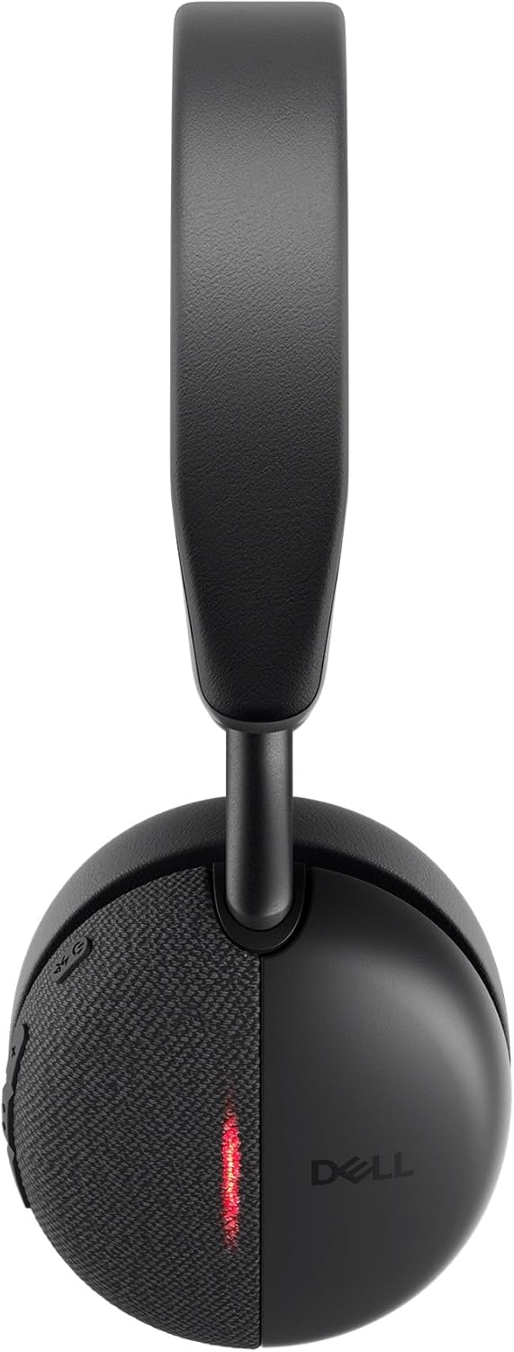 Dell WL5024 Pro Wireless ANC Headset - Hybrid Active Noise Cancellation, AI-Based Noise Cancellation Microphone, Leatherette Headband, Effortless connectivity, Microsoft Teams/Zoom Certified - Black