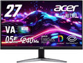 acer Nitro Gaming Monitor 27' WQHD Matte Wide View Angle VA 240Hz 0.5ms(GTG) DCI-P3 90% AMD FreeSync Premium Black Boost HDR350 Gaming View Technology Blue Light Reduction HDMI 2.1 DisplayPort v1.4