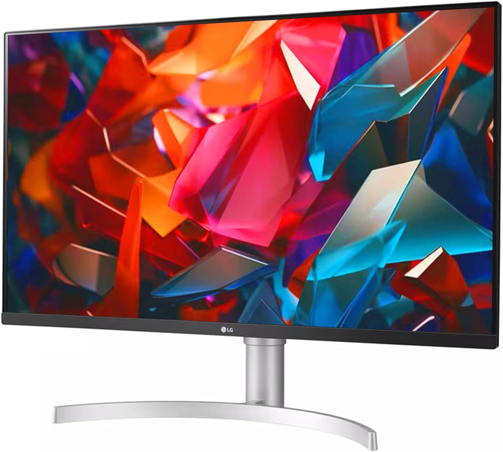 LG 32 Inch Ultrafine IPS 4K UHD Monitor, Widescreen, AMD FreeSync, HDR10, 95% DCI-P3, Black Stabilizer, Dual Controller, DisplayPort & HDMI, 3-Side Borderless, Tilt/Height Adjustment Stand, White