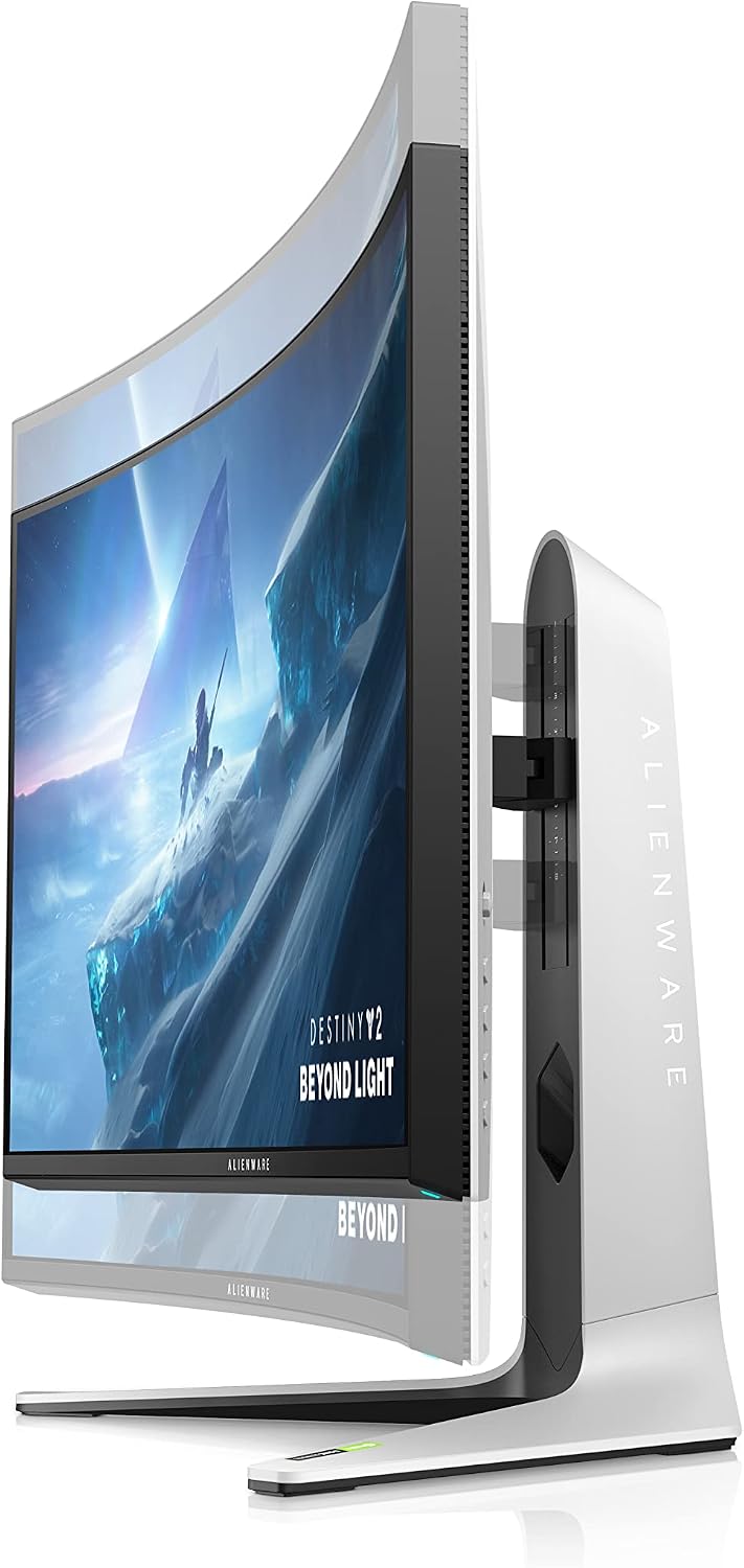Alienware Ultrawide Curved Gaming Monitor 38 Inch, 144Hz Refresh Rate, 3840 x 1600 WQHD , IPS, NVIDIA G-SYNC Ultimate, 1ms Response Time, 2300R Curvature, VESA Display HDR 600, AW3821DW - White