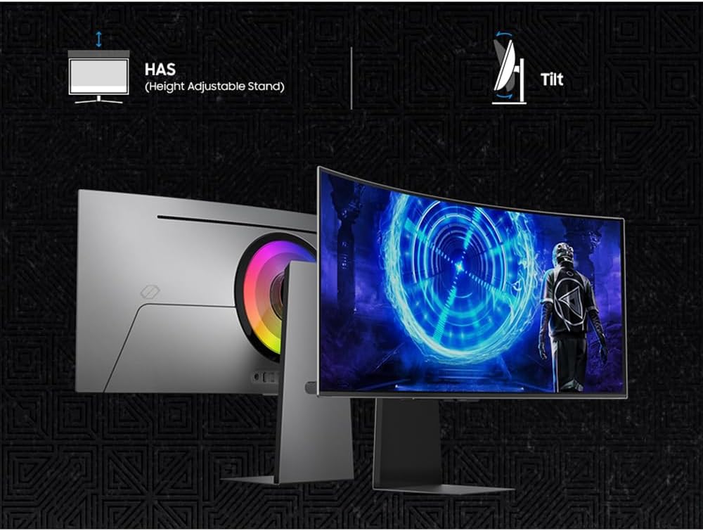 Samsung G85SD 34-inch Odyssey OLED G8 Ultra-WQHD Curved Gaming Monitor - (Renewed)