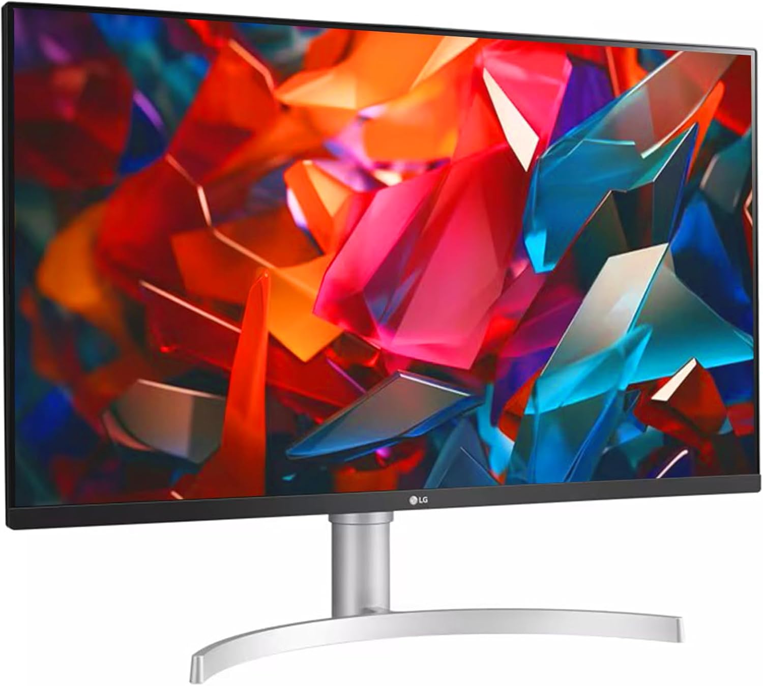 LG 32 Inch Ultrafine IPS 4K UHD Monitor, Widescreen, AMD FreeSync, HDR10, 95% DCI-P3, Black Stabilizer, Dual Controller, DisplayPort & HDMI, 3-Side Borderless, Tilt/Height Adjustment Stand, White