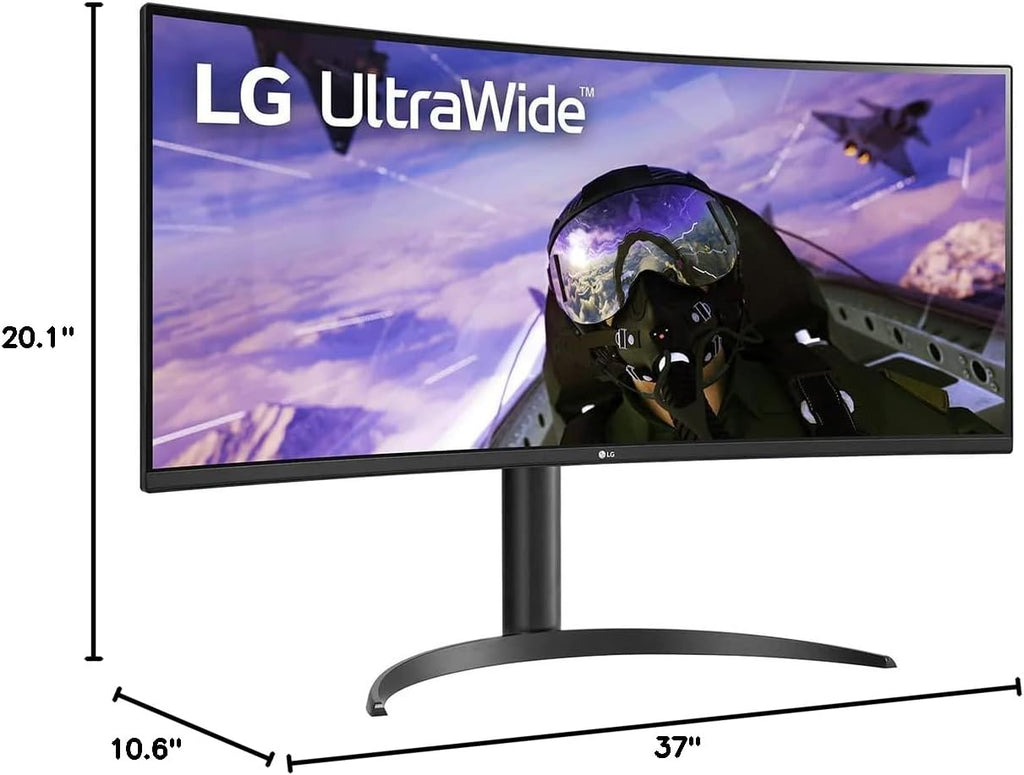 LG 34BP65C-B 34' 21:9 QHD UltraWide™ Curved Monitor with 1ms MBR, HDR10, 160Hz Refresh Rate & AMD FreeSync™ Premium