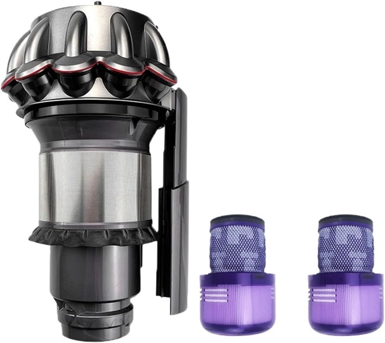 Dust Bin ，Accessories Original Cyclone Dust Collector， Robot Vacuum Cleaner Dust Cup Filter Bucket Replacement Parts .Compatible for Dyson. V11 (Color : 3pcs)