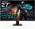 Gigabyte GS27FC 27' FHD Curved Gaming Monitor - 1920 x 1080, 180Hz, 1, 250 cd/m², FreeSync Premium, HDR Ready, HDMI 2.0, DisplayPort 1.4