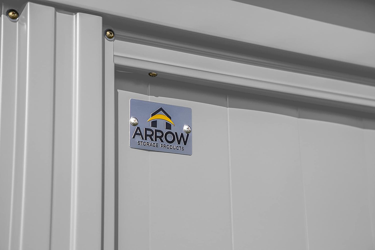 Arrow Classic Steel Storage Shed, 8x4, Flute Grey