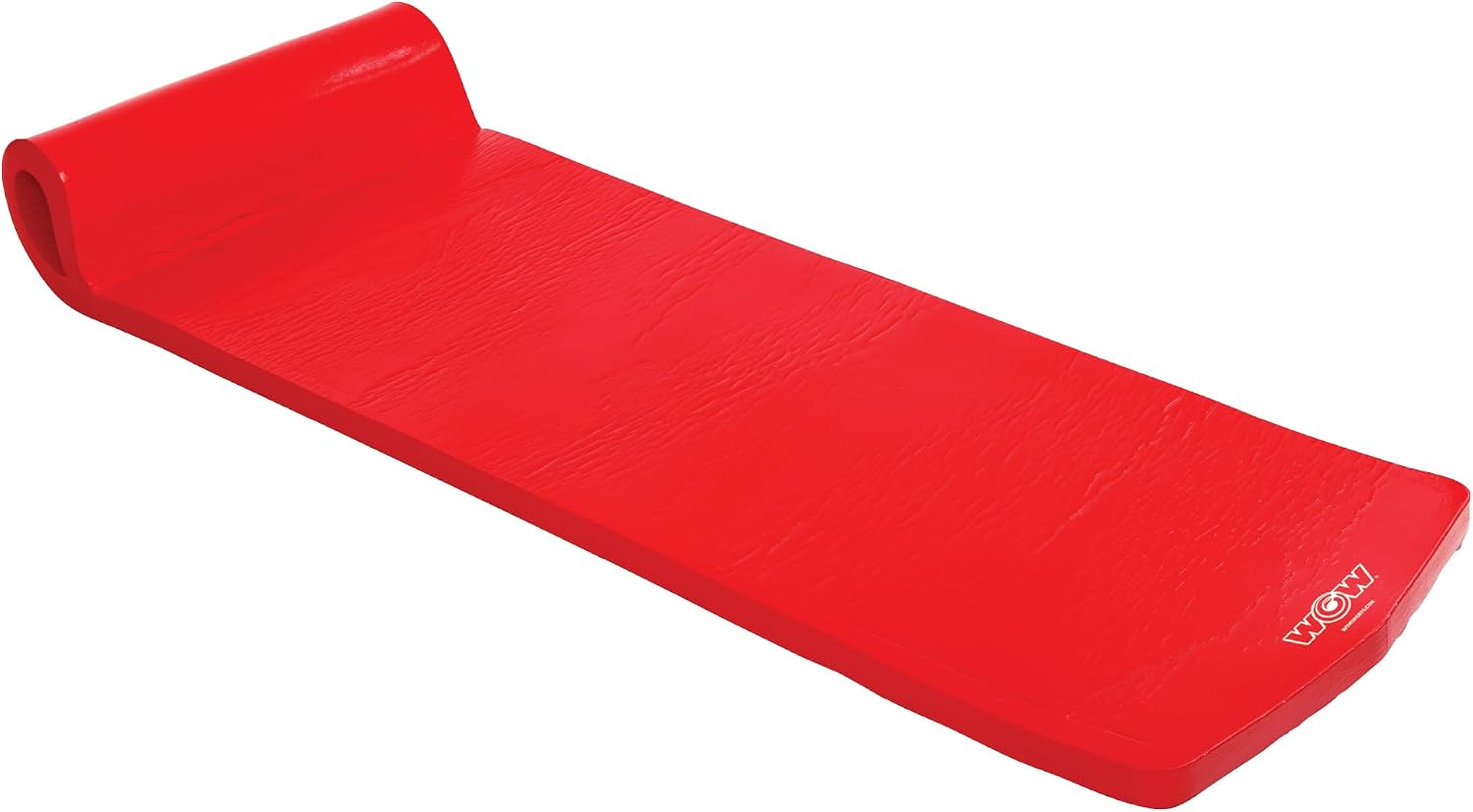 Wow Sports Dipped Foam Floating Mat - Red - 6 ft - for Lakes & Pools - Versatile Adult Pool Float & Camping Pad