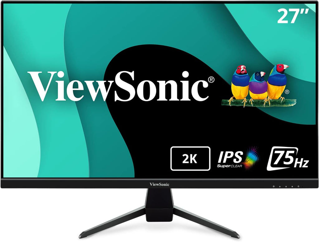 ViewSonic VX2767U-2K 27 Inch 1440p IPS Monitor with 65W USB C, HDR10 Content Support, HDMI, DP (Renewed)