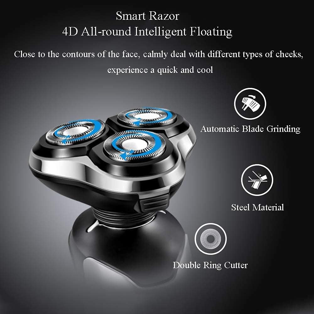 Electric Shaver for Men, Rechargeable Waterproof 4 in 1 Men's Rotary Shavers Wet and Dry Electric Shaving Razors for Husband, Father and Son Gift