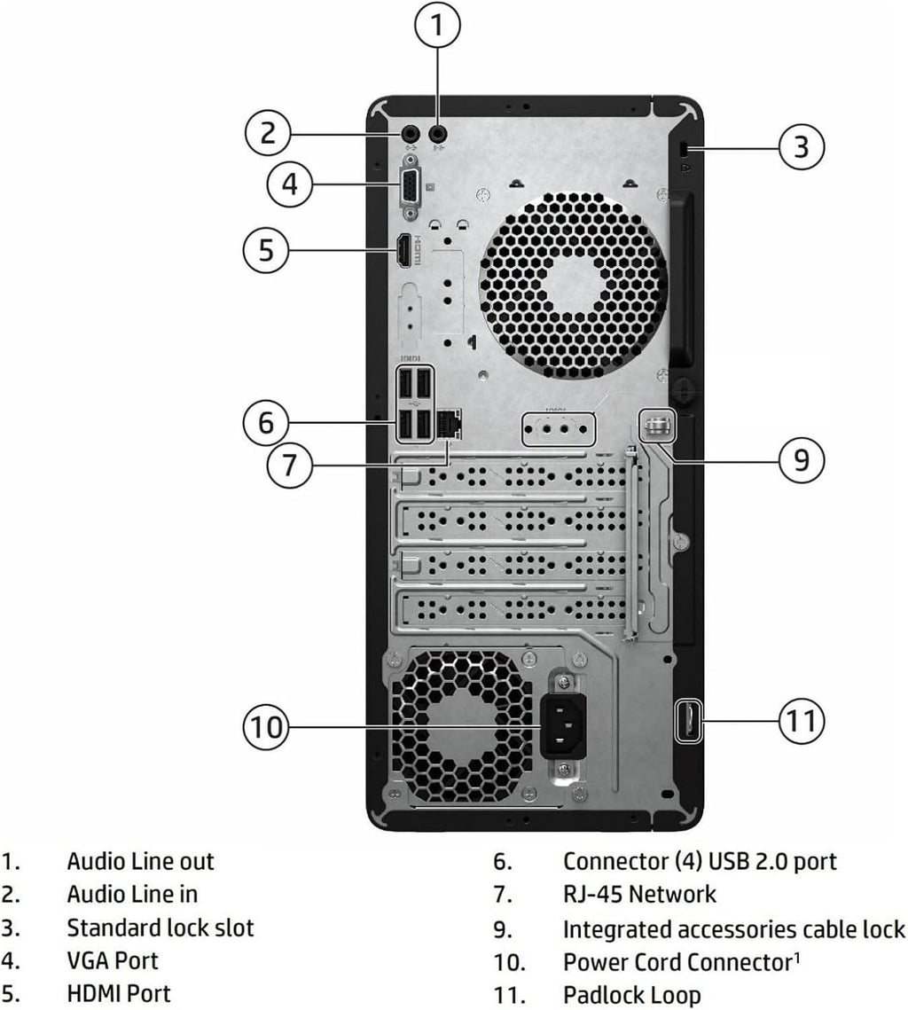 HP Desktop Computer Tower PC - Intel i5-12500T 6-Core, 16GB DDR4 RAM, 512GB PCIe SSD, Windows 11 Home, WiFi, Bluetooth, HDMI, Business Ready with Keyboard Mouse, Jet Black