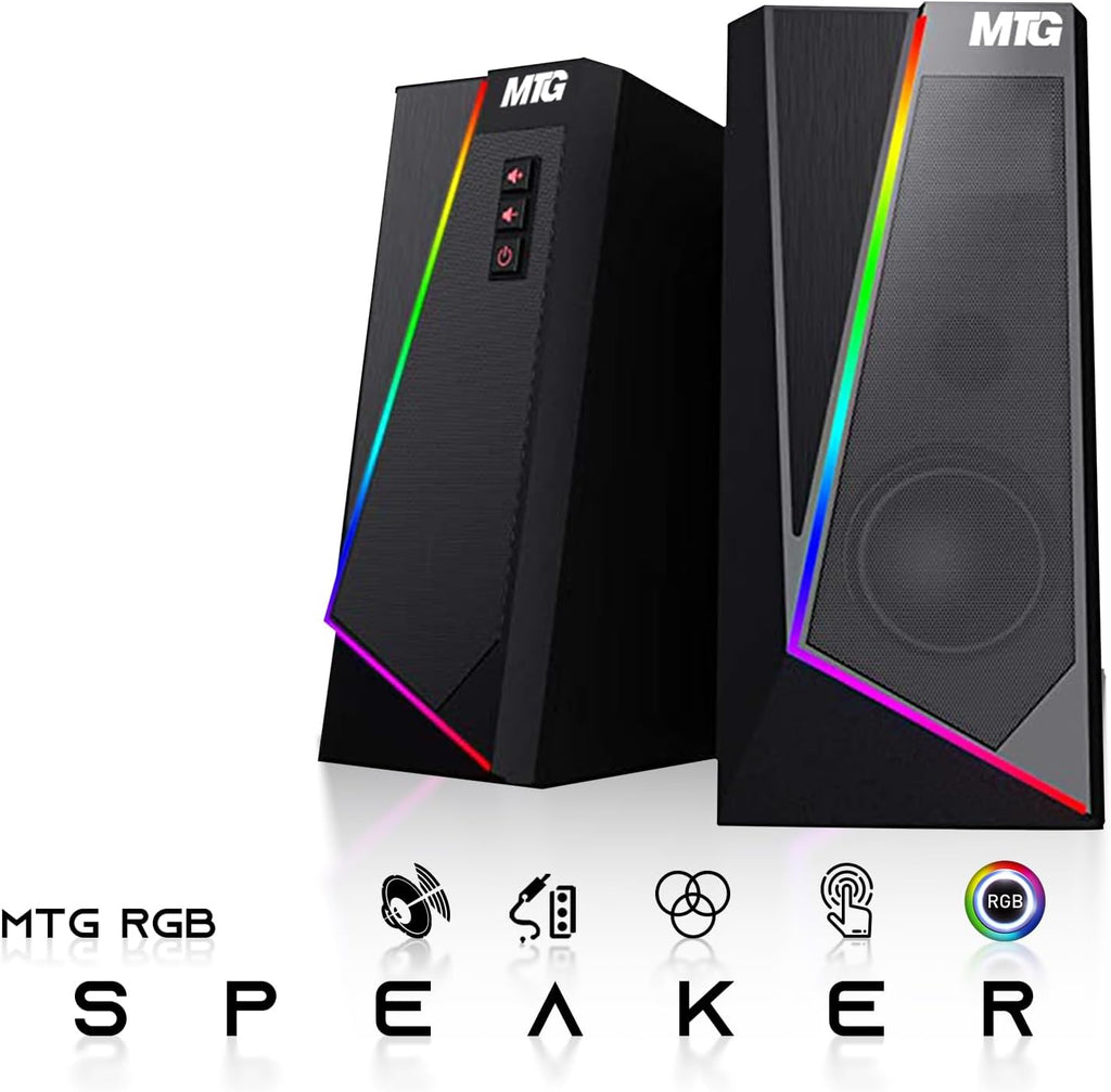 TechMagnet HP G3 Desktop RGB Computer PC Intel i7-6th Gen, 16GB DDR4 Ram 512GB SSD, Dual 24-inch Curved Monitor, GT 1030, RGB Speaker, Gaming Keyboard Mouse, 2X ARGB Fan WiFi, Windows 11 Pro (Renewed)
