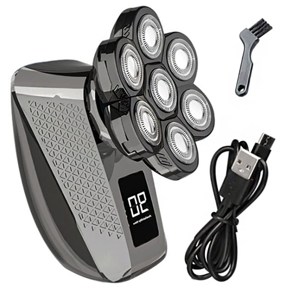 Electric Razor for Men, LCD 7 Blade Shaver Rechargeable Beard Shaved Electric Shaver Men Body Hair Trimmer Electric Shaver