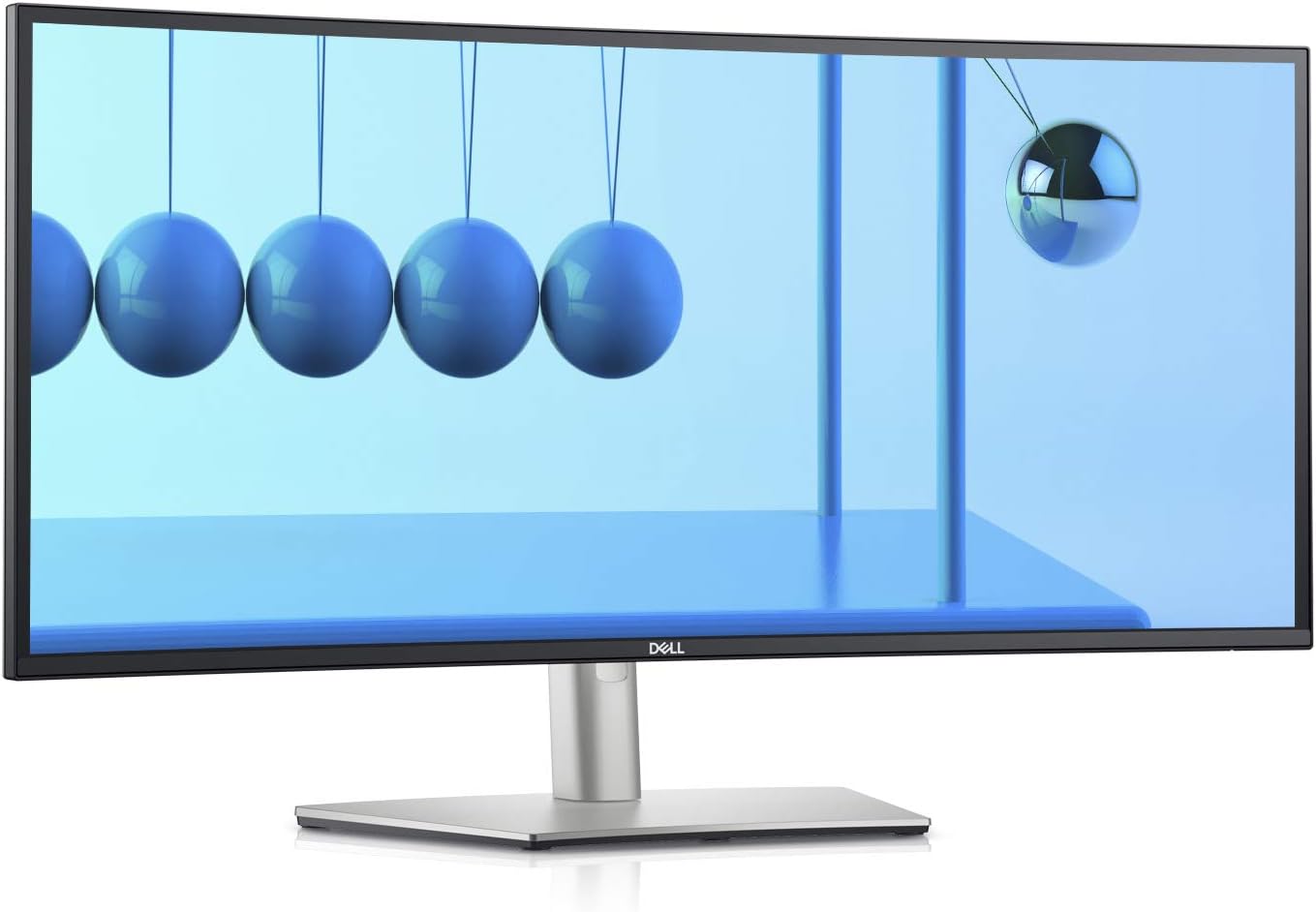 Dell U3421WE UltraSharp Curved Monitor, 34.14 Inch Ultrawide Monitor WQHD (3440 x 1440p at 60Hz), in-Plane Switching Technology, 100mmx100mm VESA Mounting Support, Platinum Silver