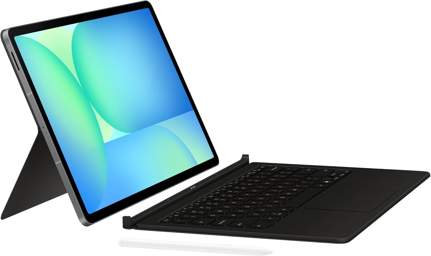 Samsung Galaxy Tab S10 FE+ Book Cover Keyboard Slim – AI Key for Galaxy Tab S10 FE+, Detachable Platform, PC-Like Experience, Wireless Keyboard Sharing, Black