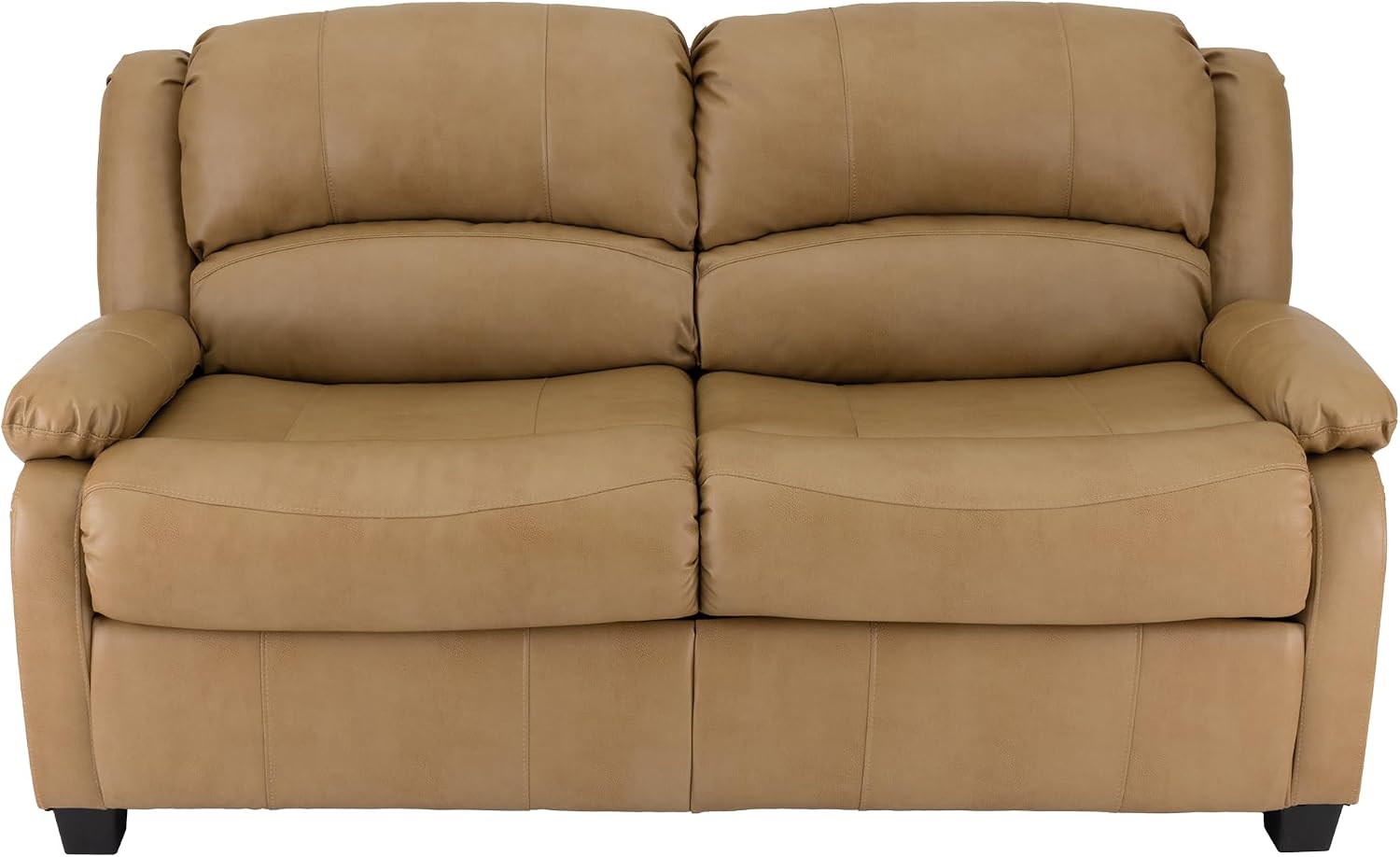 RecPro Charles Collection | 65' RV Hide A Bed Loveseat | Memory Mattress Foam | Sleeper Sofa | Pull Out Couch | RV Furniture | Slideout | Toffee