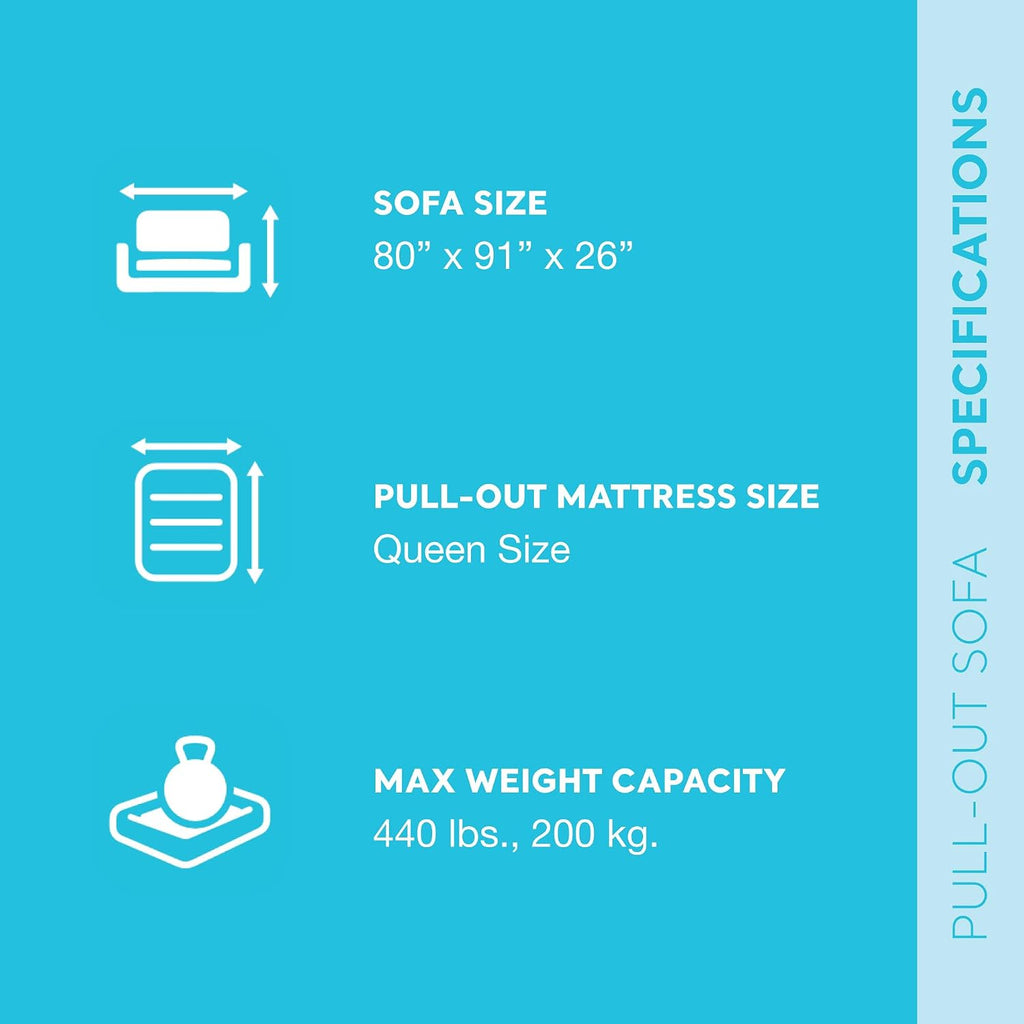 Intex Inflatable Furniture Set with Queen Sized Pull-Out Sofa Bed and 2 Sofa Sleepers, Gray - Air Mattress, Portable Couch, Lounge Chairs, Guest Beds