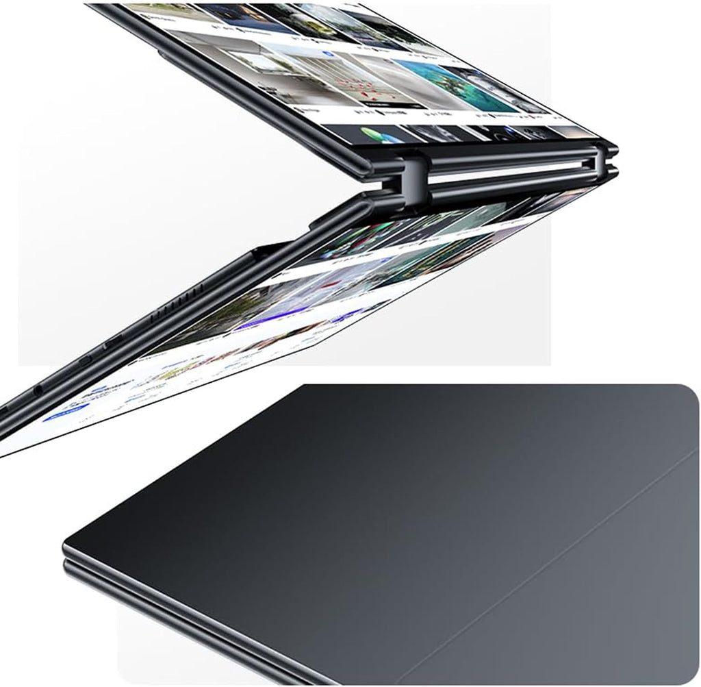 EHOMEWEI X1 Pro Dual Monitor, 2K 60Hz 16'*2 Laptop Expansion Portable Screens 2560 * 1600 100% DCI-P3 HDR 400 cd/㎡ Brightness for Gaming Phone/Switch/Windows MacOS No Stylus Touch
