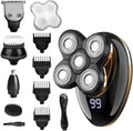 Electric Razor for Men, 5 IN 1 Electric Shaver For Men Beard Hair Trimmer Electric Razor 5D Floating 5-Blade Heads Electric Nose Hair Trimmer Rechargeable