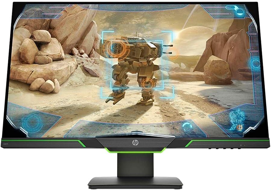 HP 27-inch FHD IPS Gaming Monitor with Tilt/Height Adjustment with AMD FreeSync PremiumTechnology (X27, 2021 Model)