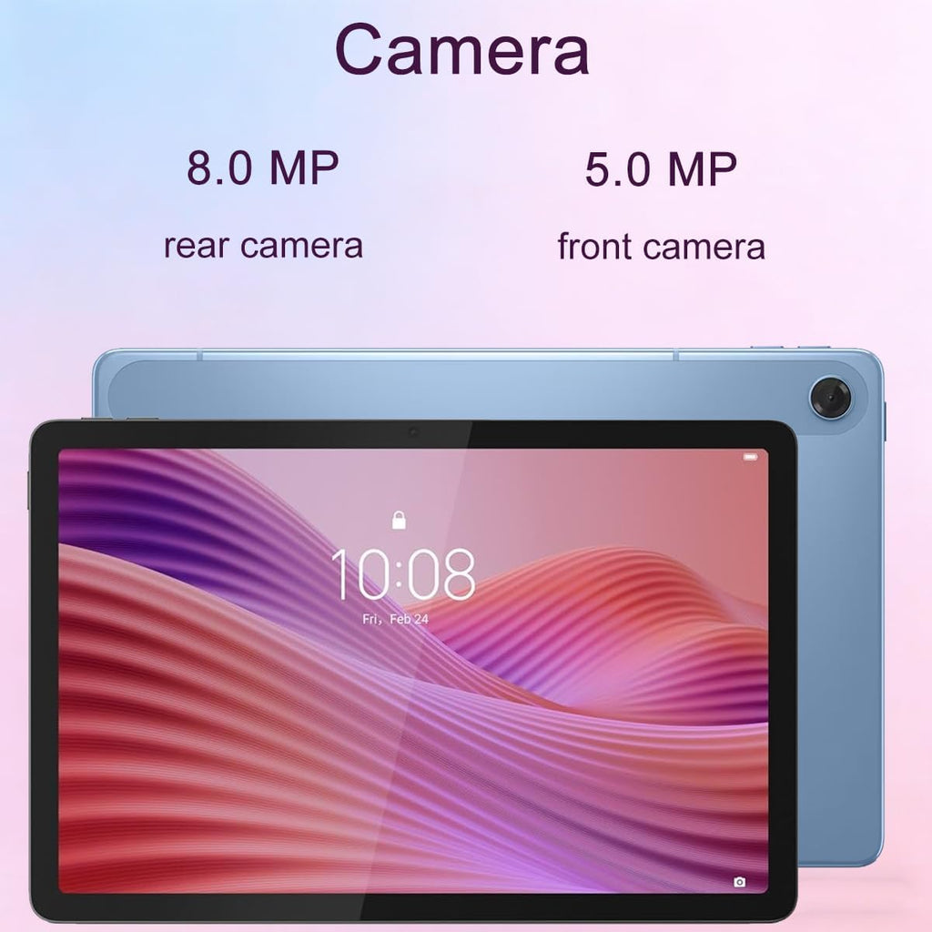 Lenovo Tab M10 10.1' Idea Android Tablet, 256GB Storage (128GB eMMC+128GB SD Card), FHD+ (1920x1200), 8-Core MediaTek, Lightweight Design for Kids, Student, Gaming, Long Battery Life, 8MP+5MP Camera