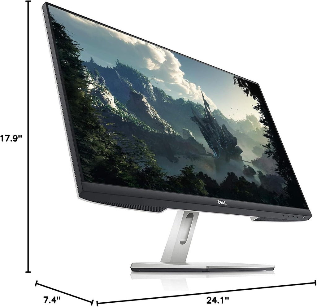 Dell 27-inch QHD 1440p (2560 x 1440) IPS Ultra-Thin Bezel Monitor, 75Hz Refresh Rate, ADM FreeSync, HDMI, DisplayPorts, Built in Speakers, VESA Certified, Sliver
